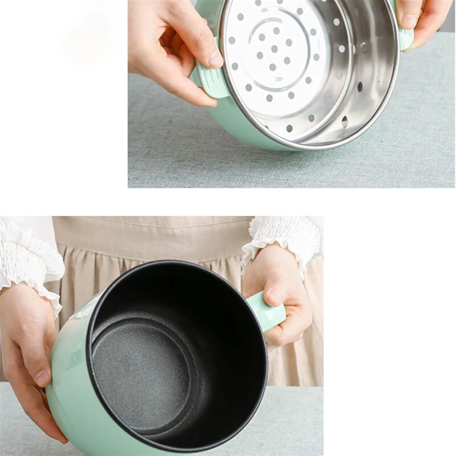 زودپز برقی کوچک چند منظوره خوابگاهی دانشجویی ZKSKOX، قابلمه نچسب برقی خانگی مناسب هدیه