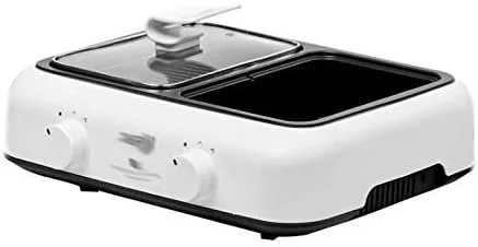 گریل چند منظوره خوابگاهی کره‌ای JVAYJH، قابلمه داغ گریل، باربیکیو، تک قابلمه، گریل برقی خانگی، دستگاه پخت