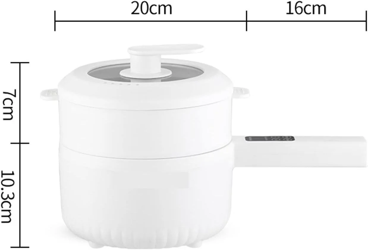 زودپز برقی ZKSKOX، مناسب برای خوابگاه دانشجویی، چند منظوره، قابلمه برقی خانگی کوچک، مناسب برای بخارپز کردن، سرخ کردن و پختن نودل