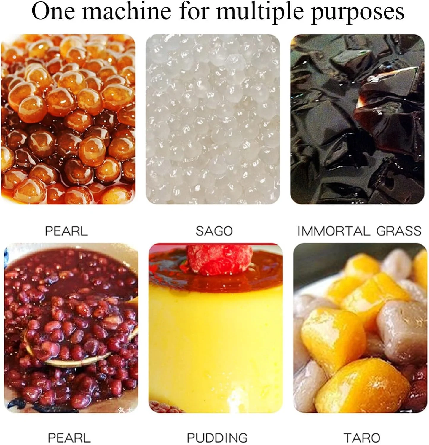 دیگ مروارید تمام اتوماتیک تجاری (5 لیتری)، کنترل هوشمند دما - گرمایش یکنواخت / دیگ داخلی نچسب: 24.5 × 14.5 میلی متر، با دسته ضد جوش برای مغازه نوشیدنی، 5 لیتر