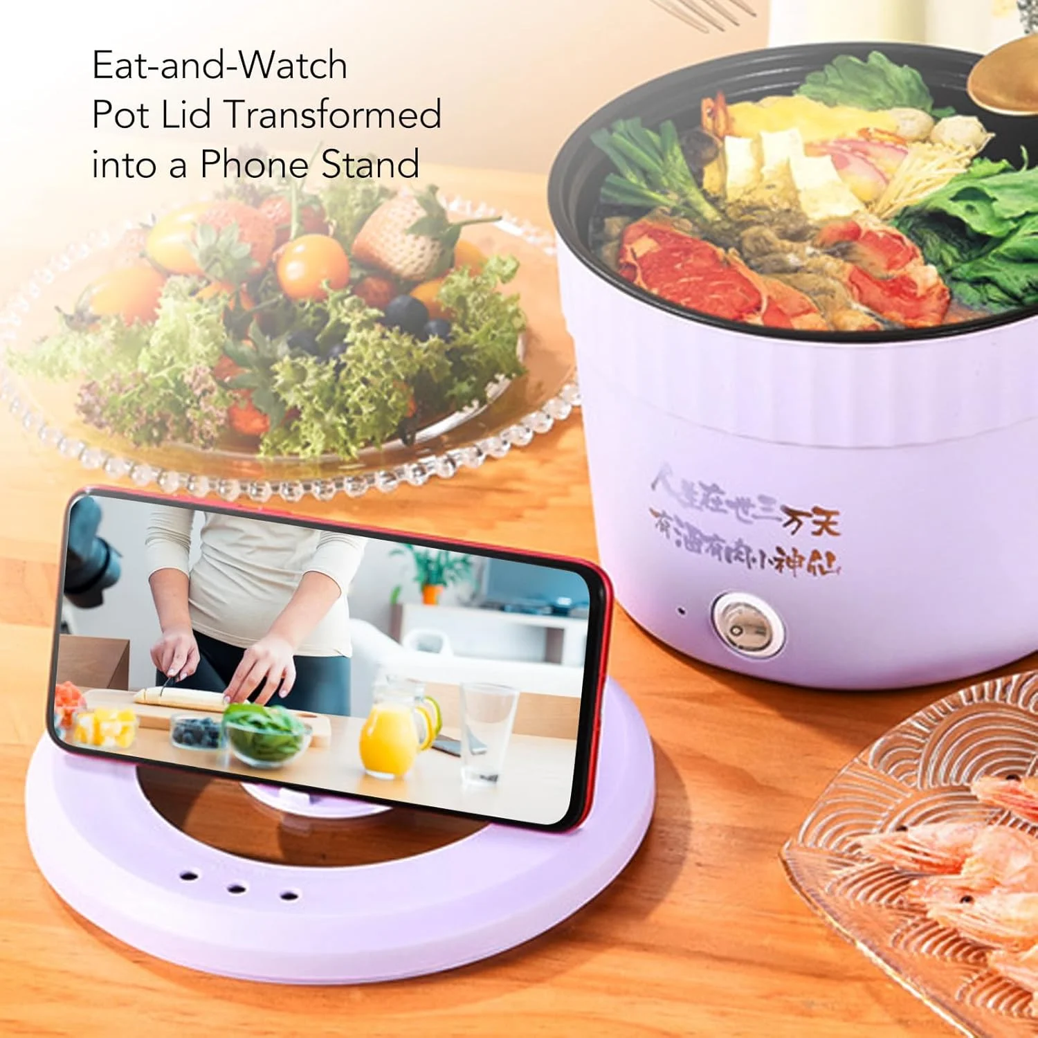 آشپز برقی آسیزیکس، قابلمه کوچک رامن 1.2 لیتری، قابلمه نودل نچسب 450 واتی سریع، قابلمه برقی چند منظوره برای پخت پاستا، سوپ، فرنی و بلغور جو دوسر (UK)