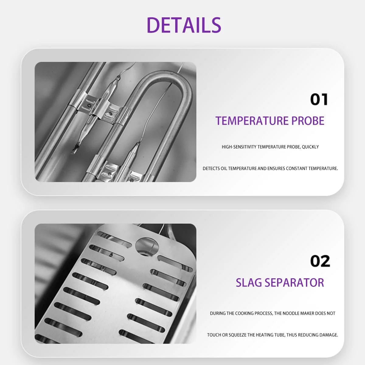 星姿 2000W Multifunctional Kitchen Noodle Boiler Bucket,2 Holes Basket Commercial and House Hold Electric Noodles Cookers,0–110°C,Stainless Steel Pasta Pot for Pasta,Noodles,Deep frying