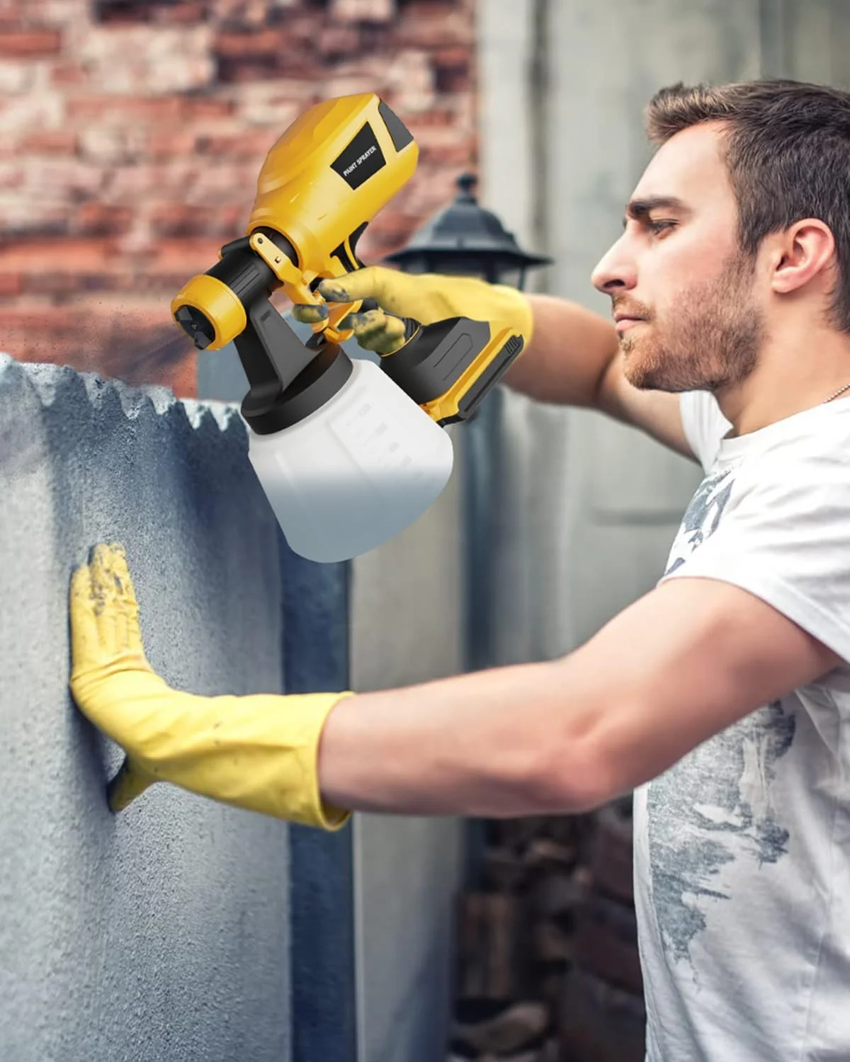 دستگاه رنگ پاش شارژی سازگار با باتری 20 ولت Dewalt (بدون باتری)، تفنگ رنگ پاشی با 5 نازل مسی، تفنگ رنگ پاش برقی برای رنگ آمیزی دستگاه رنگ پاش شارژی سازگار با باتری 20 ولت Dewalt (بدون باتری)، تفنگ رنگ پاشی با 5 نازل مسی، تفنگ رنگ پاش برقی برای رنگ آمیزی