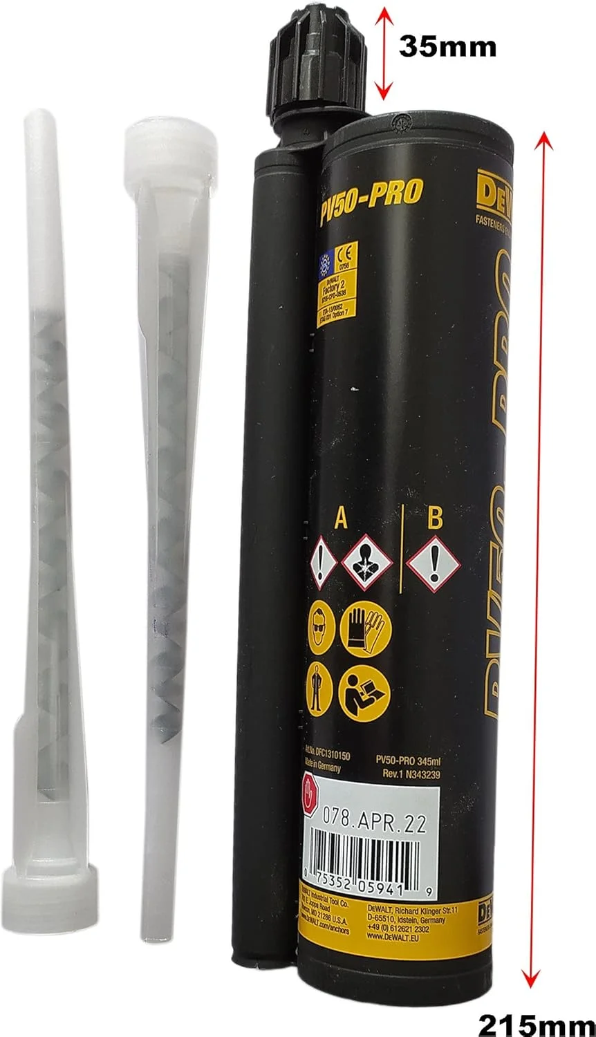 DUMDAAR Steel Body Chemical Dispenser Re-Baring Caulking Gun for Chemical Injection Mortars (With Dewalt Chemical) DUMDAAR Steel Body Chemical Dispenser Re-Baring Caulking Gun for Chemical Injection Mortars (With Dewalt Chemical)