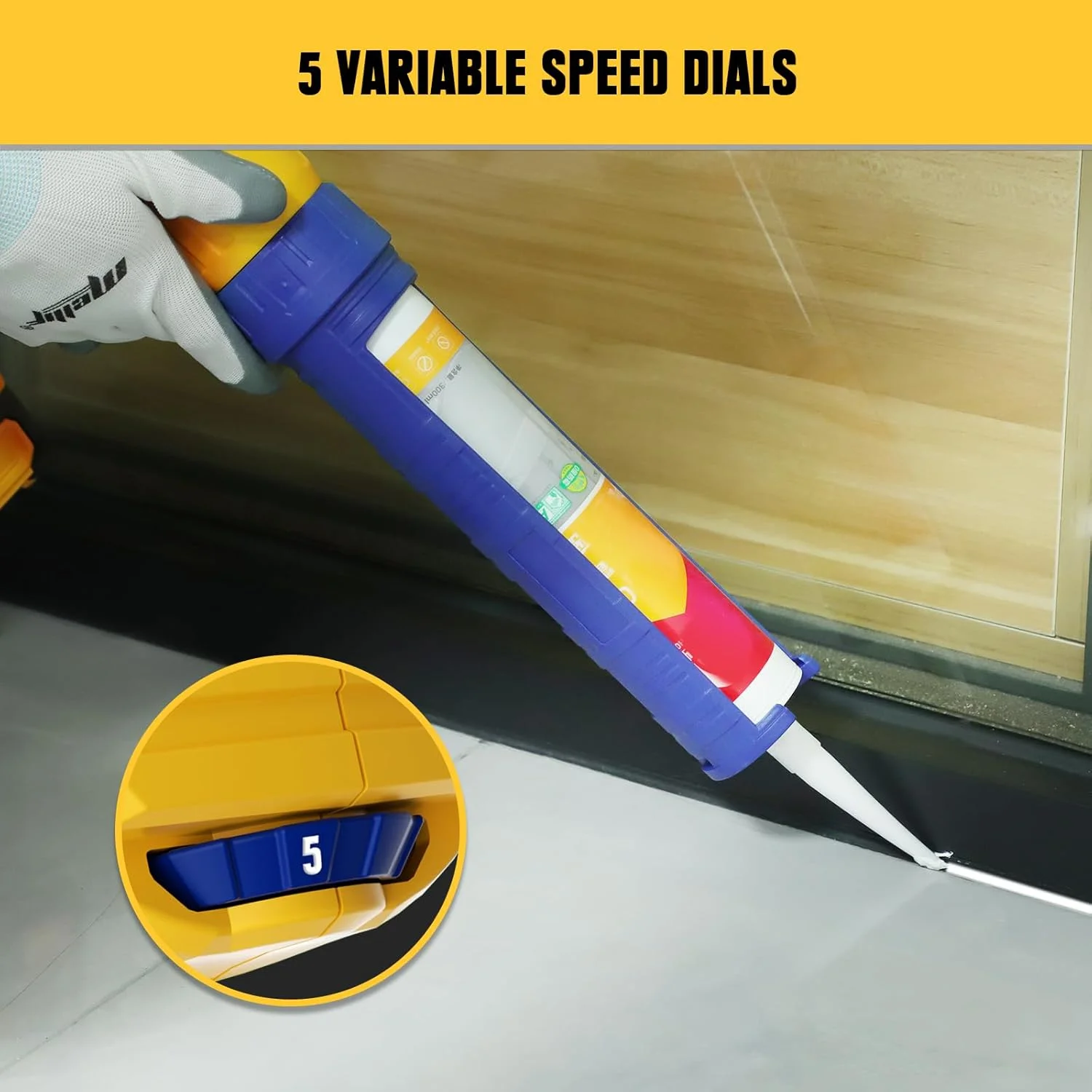 تفنگ درزگیر شارژی سازگار با باتری 20 ولت Dewalt (فقط ابزار)، ابزار درزگیر باتری خور تفنگ درزگیر برقی با 5 سرعت قابل تنظیم، طراحی ضد چکه، لوله 10oz/20oz برای پر کردن و آب بندی تفنگ درزگیر شارژی سازگار با باتری 20 ولت Dewalt (فقط ابزار)، ابزار درزگیر باتری خور تفنگ درزگیر برقی با 5 سرعت قابل تنظیم، طراحی ضد چکه، لوله 10oz/20oz برای پر کردن و آب بندی