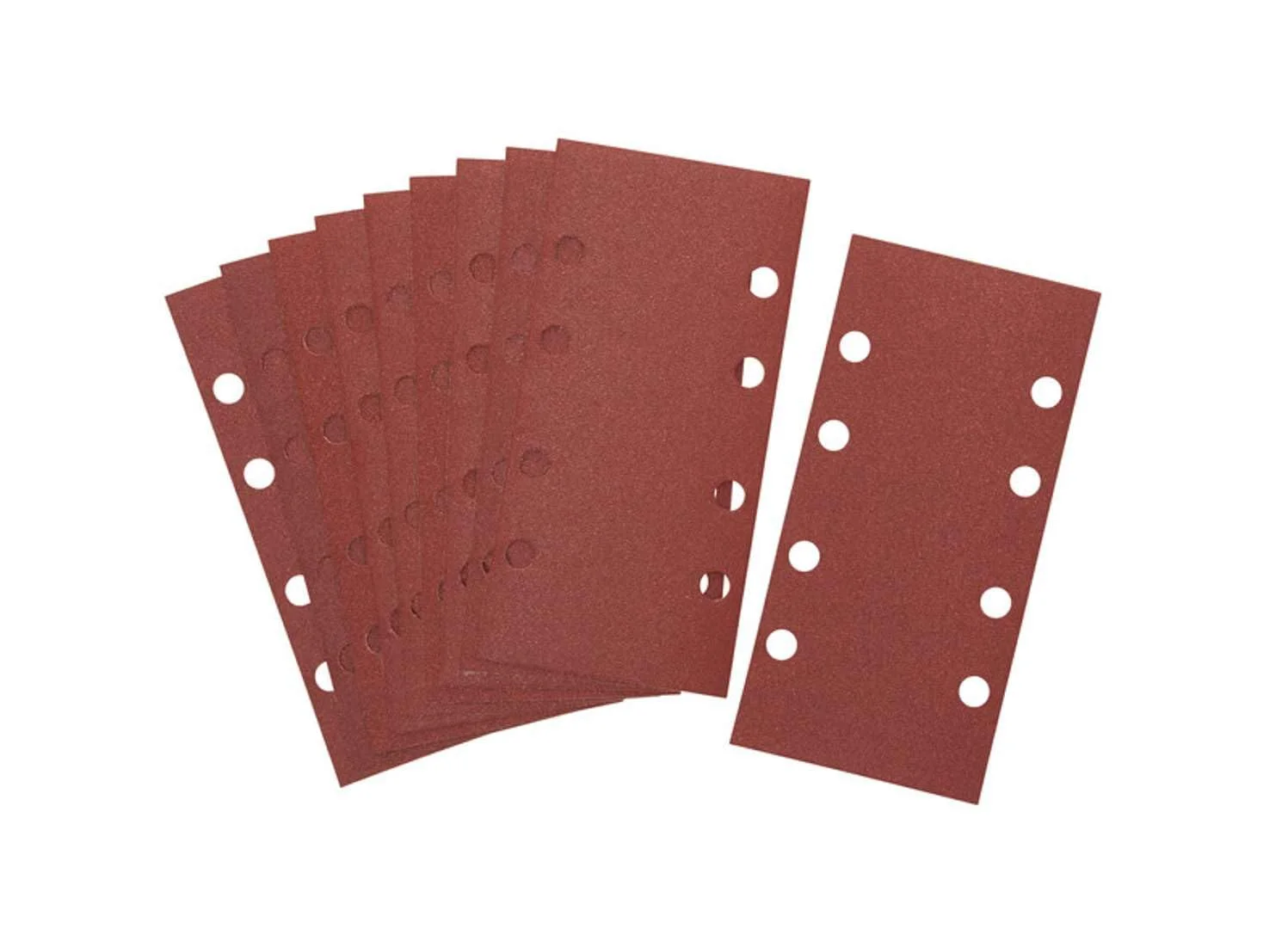 سنباده یک سوم ورق دیوالت DT8591-QZ، پانچ شده، 93 میلی متر در 230 میلی متر، سایز دانه 80 (بسته 10 عددی)