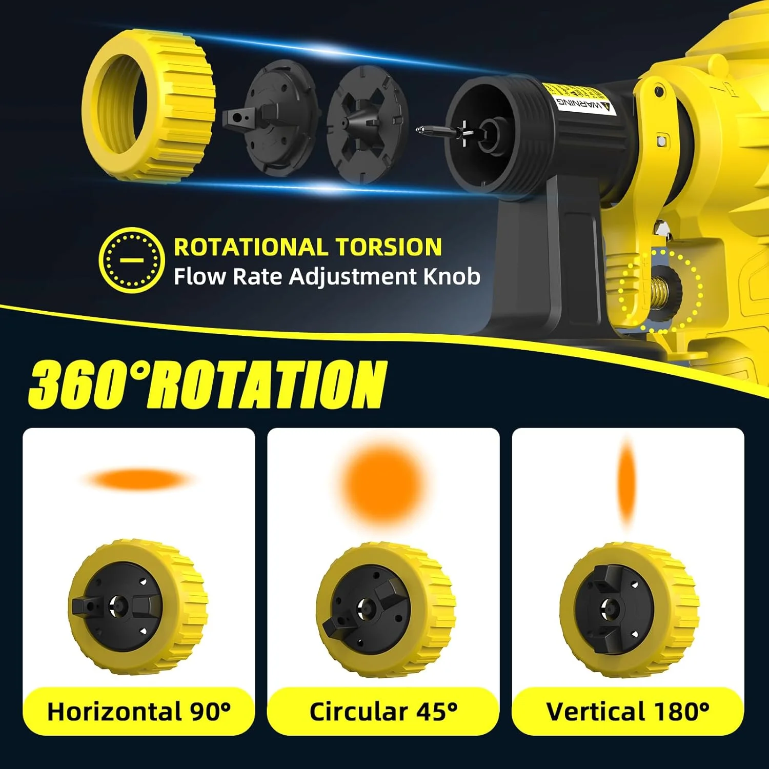 دستگاه رنگ پاش شارژی سازگار با باتری 18 ولت Dewalt (باتری شامل نمی شود) با 4 نازل و 3 حالت پاشش، مناسب برای رنگ آمیزی حصار، دارای مخزن 1200 میلی لیتری HVLP، ایده آل برای حصارها، سوله ها، دیوارها و مبلمان دستگاه رنگ پاش شارژی سازگار با باتری 18 ولت Dewalt (باتری شامل نمی شود) با 4 نازل و 3 حالت پاشش، مناسب برای رنگ آمیزی حصار، دارای مخزن 1200 میلی لیتری HVLP، ایده آل برای حصارها، سوله ها، دیوارها و مبلمان