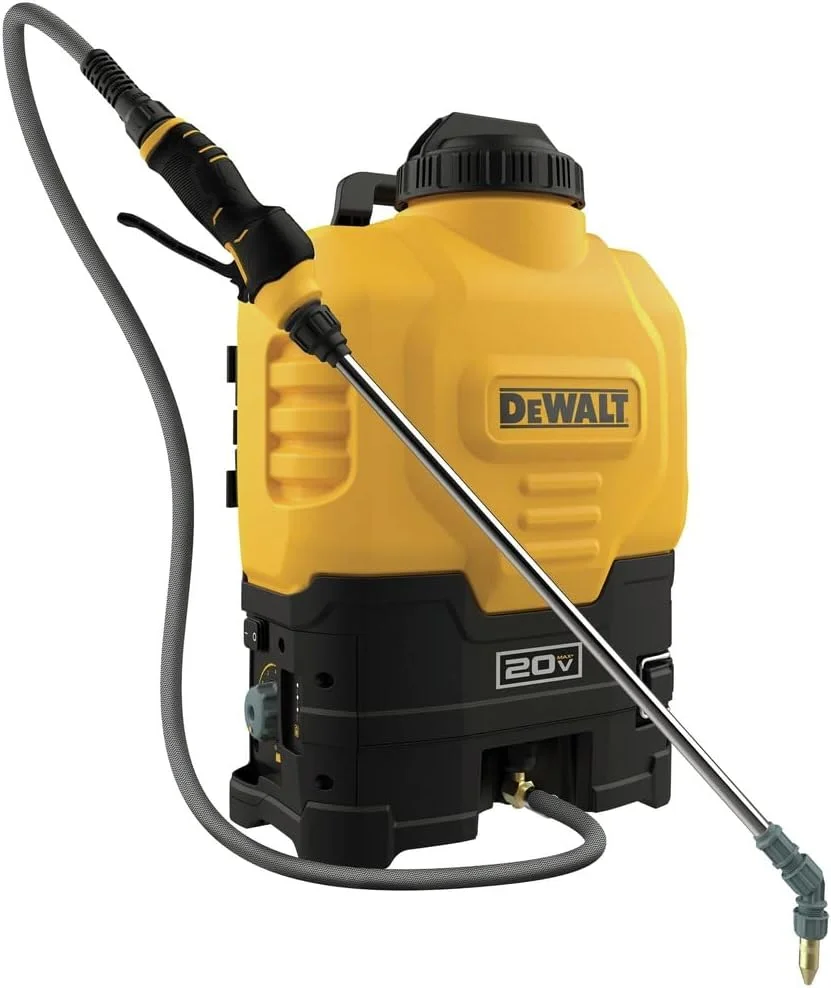 سمپاش پشتی با باتری لیتیوم-یونی 20 ولت DEWALT، سمپاش برقی (فقط ابزار)، 4 گالن سمپاش پشتی با باتری لیتیوم-یونی 20 ولت DEWALT، سمپاش برقی (فقط ابزار)، 4 گالن