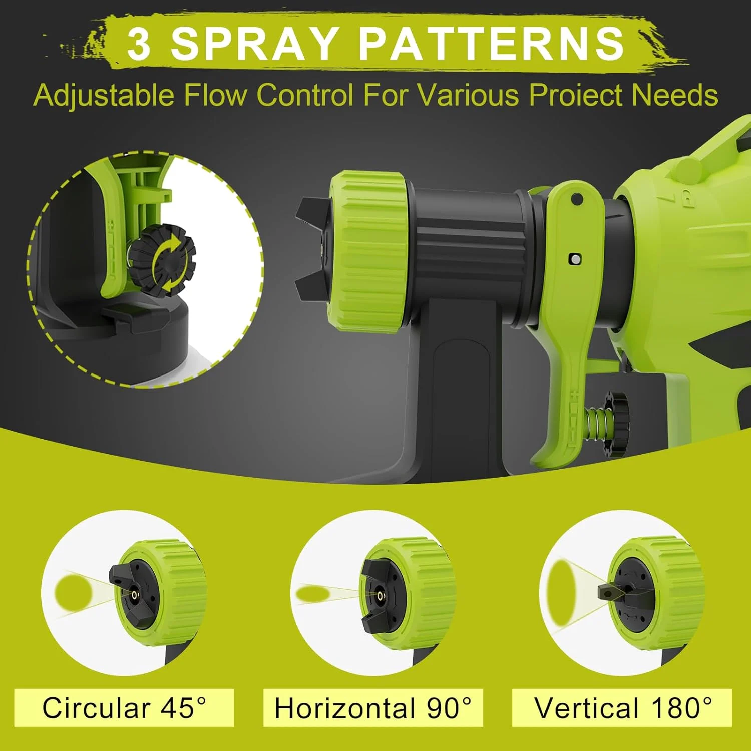 دستگاه رنگ پاش شارژی سازگار با باتری 20 ولت Dewalt، تفنگ رنگ پاش بی سیم قابل حمل با مخزن 1200 میلی لیتری، تمیز کردن آسان، 3 الگو برای حصار، خانه، چوب، سقف و غیره. مدل DL05 سبز (باتری شامل نمی شود) دستگاه رنگ پاش شارژی سازگار با باتری 20 ولت Dewalt، تفنگ رنگ پاش بی سیم قابل حمل با مخزن 1200 میلی لیتری، تمیز کردن آسان، 3 الگو برای حصار، خانه، چوب، سقف و غیره. مدل DL05 سبز (باتری شامل نمی شود)