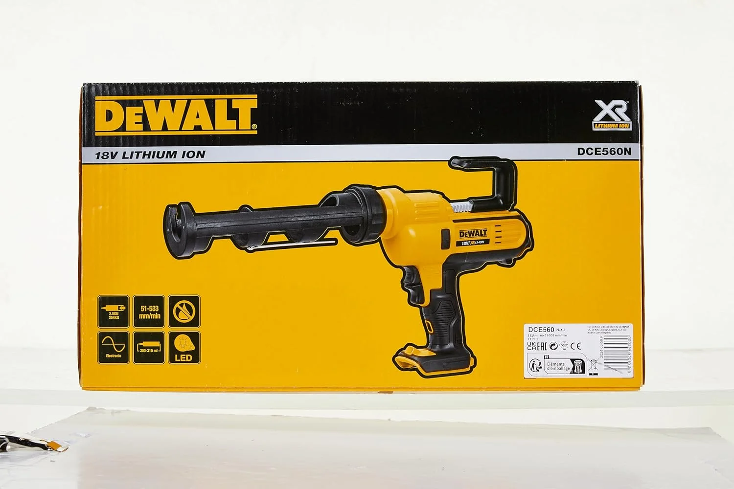 DEWALT DCE560N-XJ - تفنگ شیمیایی XR 18V