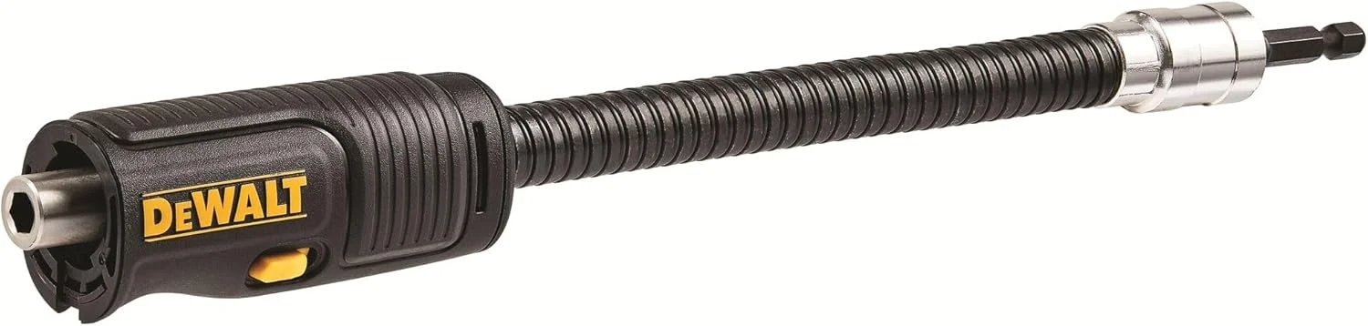 DEWALT DT20501-QZ آداپتور زاویه ای انعطاف پذیر برای پیچ گوشتی ضربه ای، نقره ای