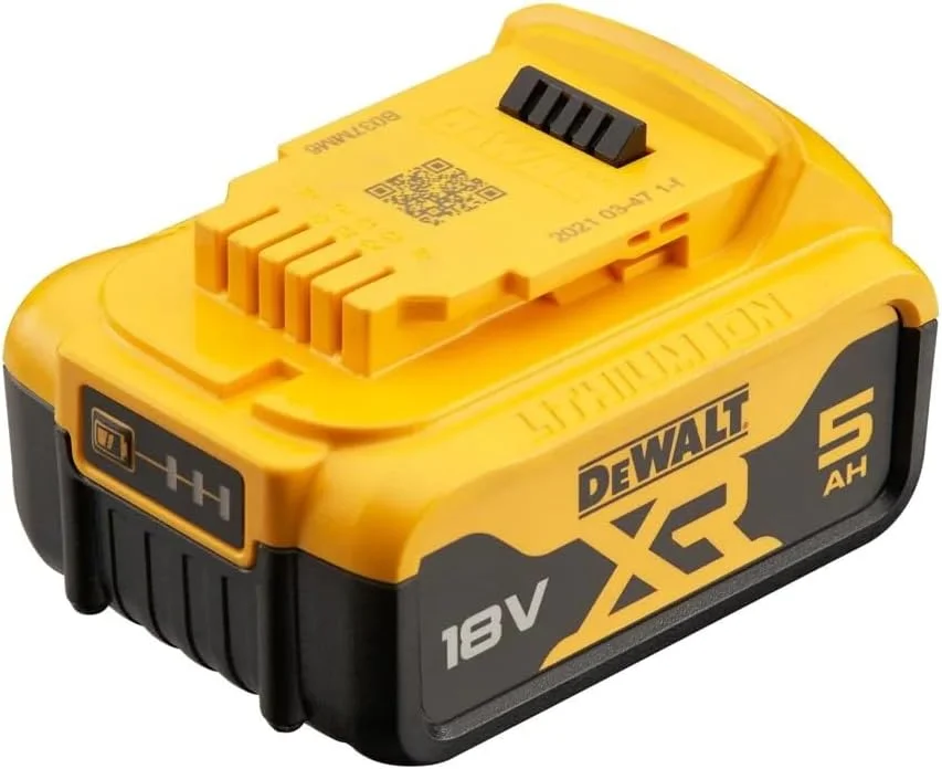 باتری لیتیوم-یونی 5 آمپر ساعتی 18 ولت Dewalt DCB184-XJ XR، ابعاد 65cm x 46cm x 12cm باتری لیتیوم-یونی 5 آمپر ساعتی 18 ولت Dewalt DCB184-XJ XR، ابعاد 65cm x 46cm x 12cm
