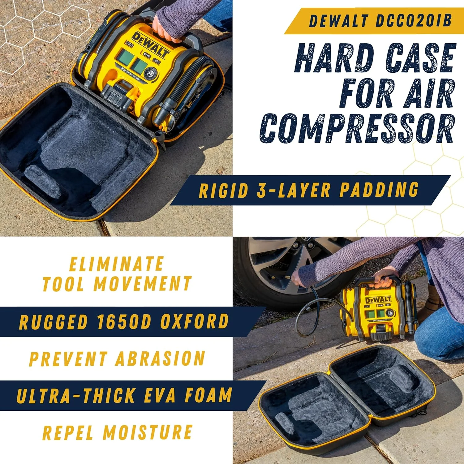 کیف حمل سخت برای کمپرسور باد و تایر دیوالت مدل DCC020IB 20V Max کیف حمل سخت برای کمپرسور باد و تایر دیوالت مدل DCC020IB 20V Max