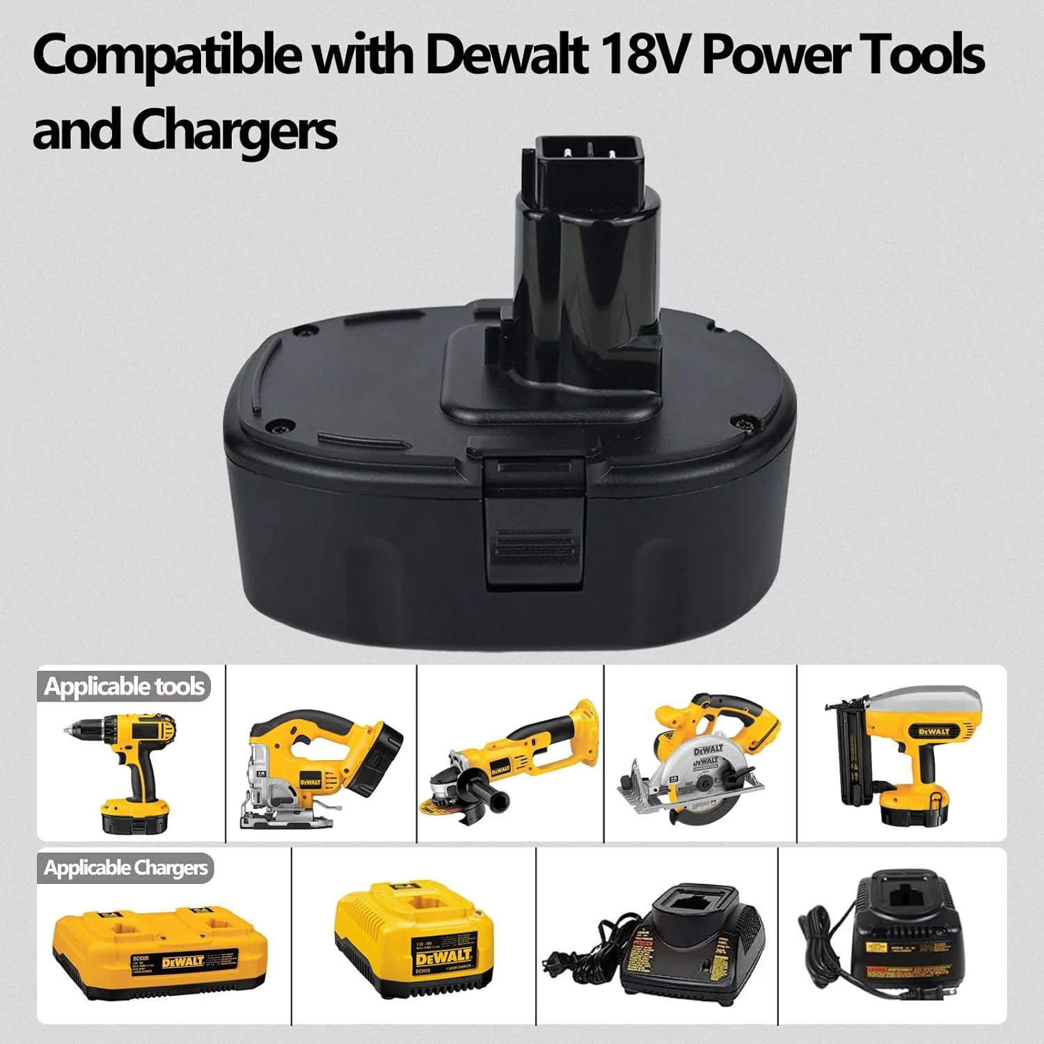 بسته 2 عددی باتری لیتیومی 6.0 آمپر ساعتی 18 ولت Qwenoer جایگزین باتری 18 ولت Dewalt سازگار با باتری های 18 ولت Dewalt مدل های DC9096 DC9098 DC9099 DW9095 DW9096 DW9098 DE9039 (غیر قابل استفاده برای DC9180) بسته 2 عددی باتری لیتیومی 6.0 آمپر ساعتی 18 ولت Qwenoer جایگزین باتری 18 ولت Dewalt سازگار با باتری های 18 ولت Dewalt مدل های DC9096 DC9098 DC9099 DW9095 DW9096 DW9098 DE9039 (غیر قابل استفاده برای DC9180)