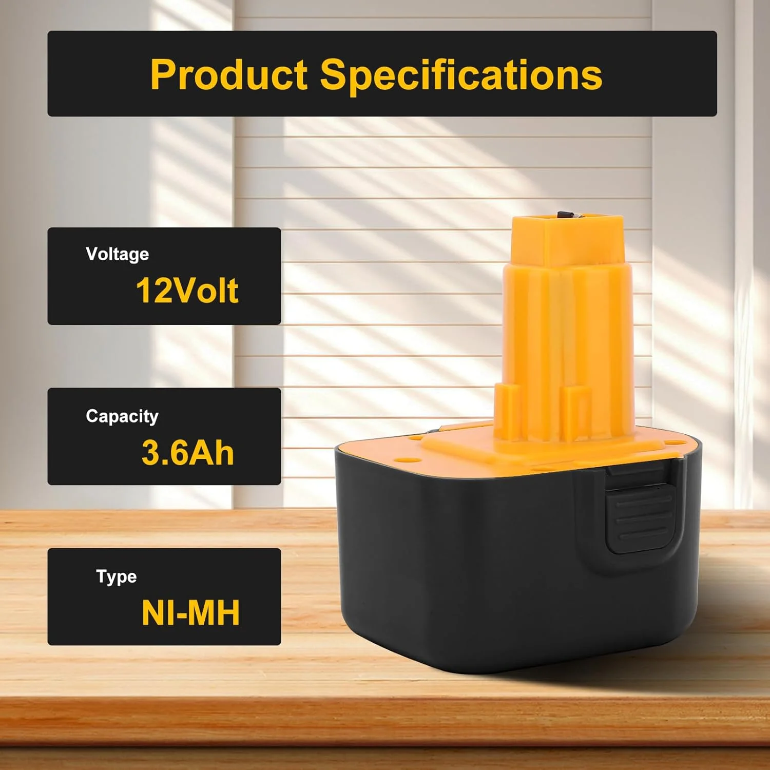 بسته 2 عددی باتری 3.6 آمپر ساعتی Ni-Mh جایگزین باتری 12 ولت Dewalt سازگار با DC9071 DE9071 DW9072 DE9074 DE9501 DW9071 DE9037 DE9072 152250-27 3977 7445-071 US Catastro بسته 2 عددی باتری 3.6 آمپر ساعتی Ni-Mh جایگزین باتری 12 ولت Dewalt سازگار با DC9071 DE9071 DW9072 DE9074 DE9501 DW9071 DE9037 DE9072 152250-27 3977 7445-071 US Catastro