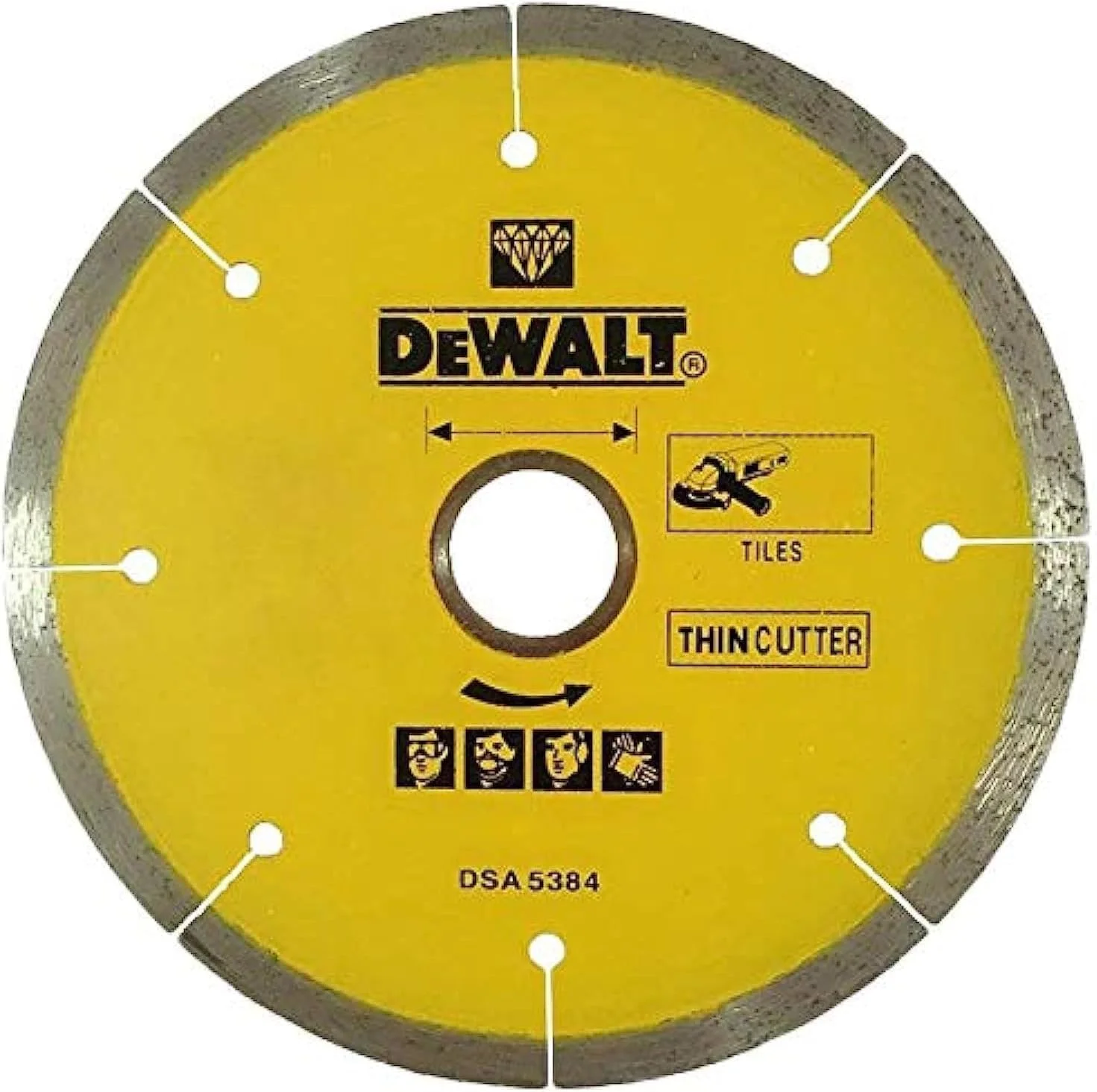 تیغه الماسه برش کاشی دیوالت 115mm x 22.2mm مدل DX3121