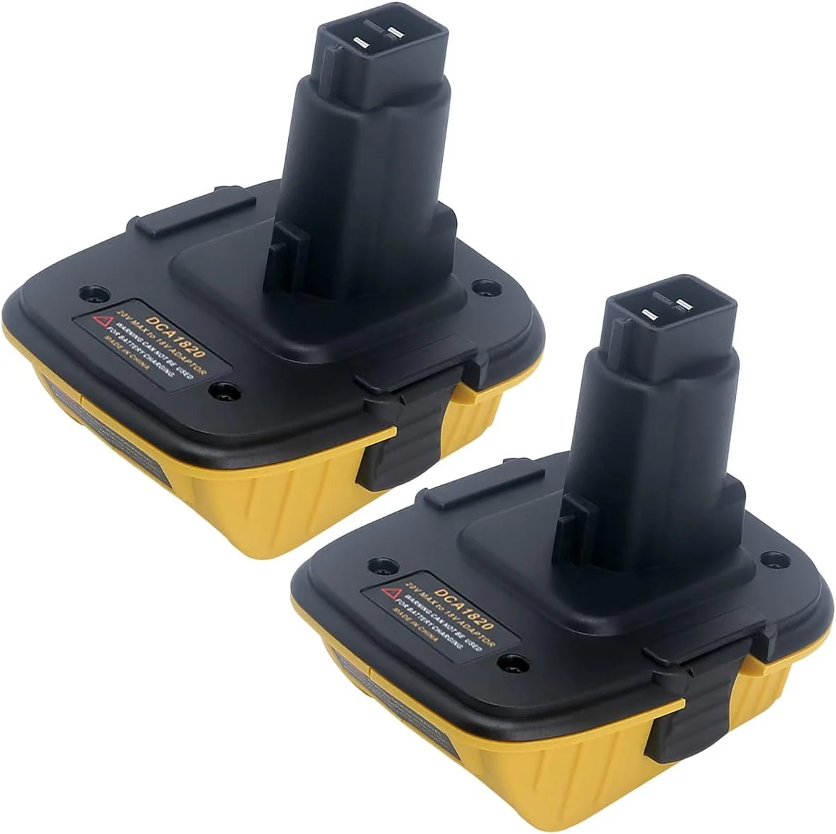 آداپتور دو عددی Biswaye DCA1820 جایگزین باتری 18 ولت به 20 ولت DEWALT، تبدیل باتری 20 ولت Dewalt DCB206 DCB201 DCB609 مناسب برای باتری 18 ولت XRP Dewalt DC9096 DC9098 DW9096 DW9099
