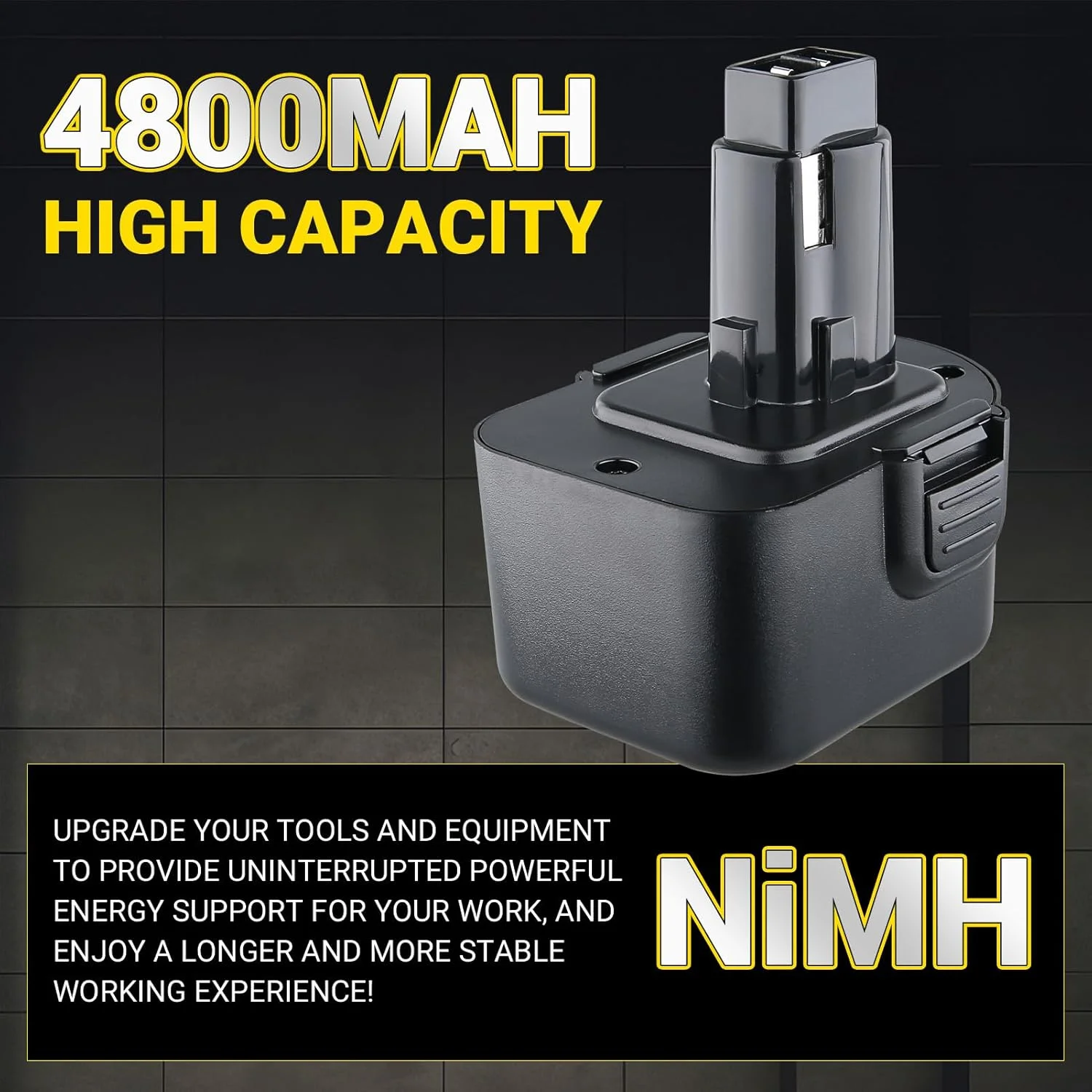باتری جایگزین 12 ولت 4.8 آمپر ساعت DC9071 Ni-MH برای باتری 12 ولت Dewalt مدل DC9071 DE9071 DW9072 DE9074 DE9075 DE9501 DW9071 DE9037 DE9072 152250-27 397745-01 ابزار برقی بی سیم (بسته 2 عددی) باتری جایگزین 12 ولت 4.8 آمپر ساعت DC9071 Ni-MH برای باتری 12 ولت Dewalt مدل DC9071 DE9071 DW9072 DE9074 DE9075 DE9501 DW9071 DE9037 DE9072 152250-27 397745-01 ابزار برقی بی سیم (بسته 2 عددی)