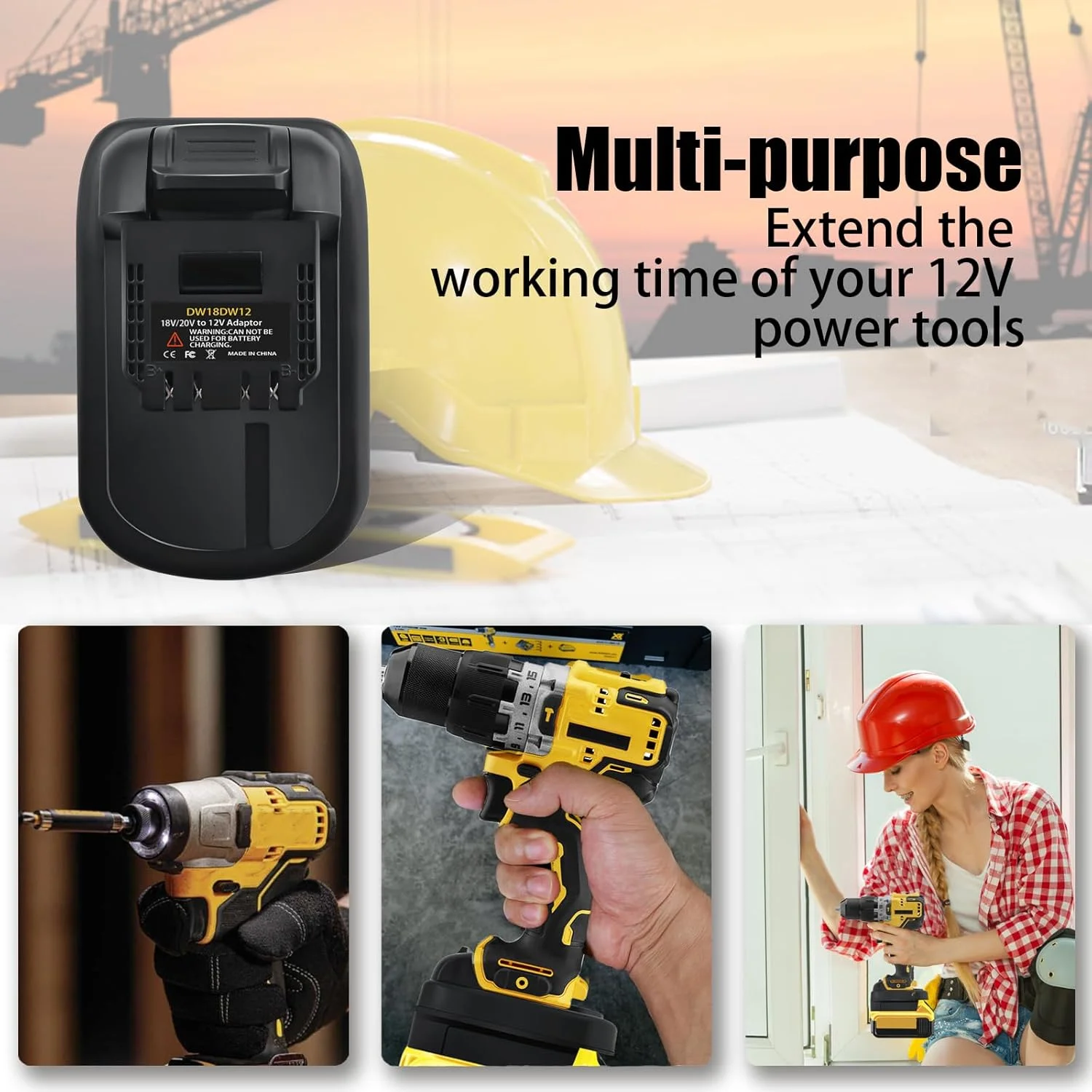 آداپتور DEWDYS برای Dewalt 12V، برای تبدیل باتری لیتیوم یونی Dewalt 20V Max XR DCB200 به باتری Dewalt 12V DCB120 DCB124 DCB126، مناسب برای مبدل ابزار برقی بی سیم Dewalt 12V MAX آداپتور DEWDYS برای Dewalt 12V، برای تبدیل باتری لیتیوم یونی Dewalt 20V Max XR DCB200 به باتری Dewalt 12V DCB120 DCB124 DCB126، مناسب برای مبدل ابزار برقی بی سیم Dewalt 12V MAX