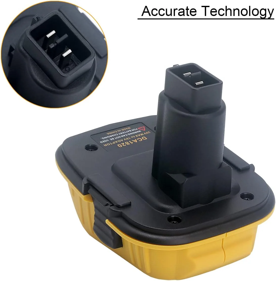 آداپتور دو عددی Biswaye DCA1820 جایگزین باتری 18 ولت به 20 ولت DEWALT، تبدیل باتری 20 ولت Dewalt DCB206 DCB201 DCB609 مناسب برای باتری 18 ولت XRP Dewalt DC9096 DC9098 DW9096 DW9099 آداپتور دو عددی Biswaye DCA1820 جایگزین باتری 18 ولت به 20 ولت DEWALT، تبدیل باتری 20 ولت Dewalt DCB206 DCB201 DCB609 مناسب برای باتری 18 ولت XRP Dewalt DC9096 DC9098 DW9096 DW9099