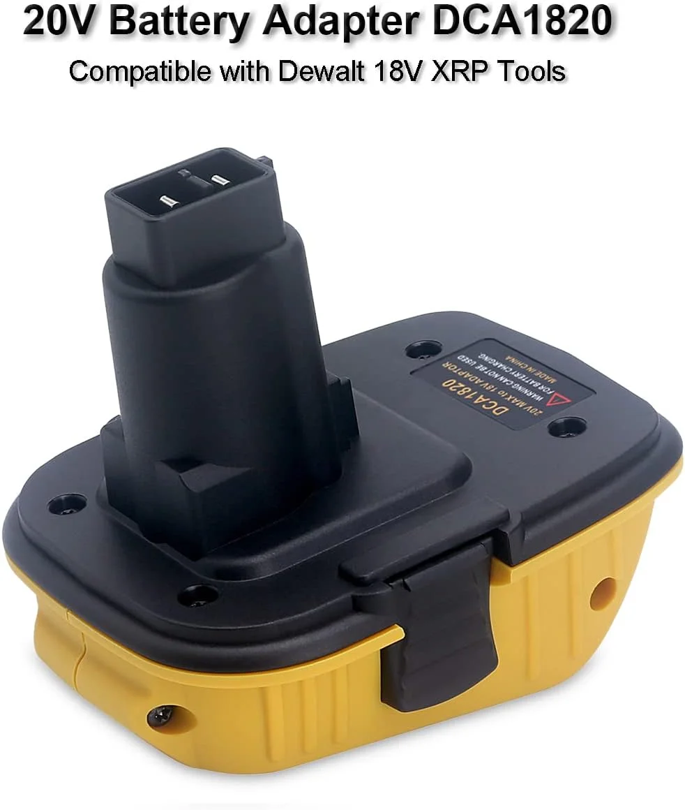 آداپتور دو عددی Biswaye DCA1820 جایگزین باتری 18 ولت به 20 ولت DEWALT، تبدیل باتری 20 ولت Dewalt DCB206 DCB201 DCB609 مناسب برای باتری 18 ولت XRP Dewalt DC9096 DC9098 DW9096 DW9099 آداپتور دو عددی Biswaye DCA1820 جایگزین باتری 18 ولت به 20 ولت DEWALT، تبدیل باتری 20 ولت Dewalt DCB206 DCB201 DCB609 مناسب برای باتری 18 ولت XRP Dewalt DC9096 DC9098 DW9096 DW9099