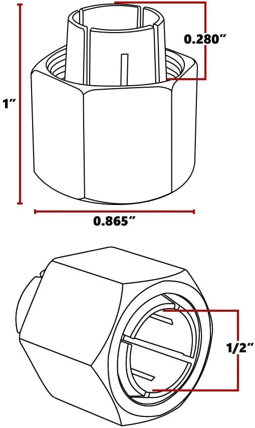 کولت فرز 1/2 اینچی Big Horn 19693 جایگزین Hitachi 325-199، 323-421، Dewalt 326286-03 و Bosch 2610906284 می شود. کولت فرز 1/2 اینچی Big Horn 19693 جایگزین Hitachi 325-199، 323-421، Dewalt 326286-03 و Bosch 2610906284 می شود.