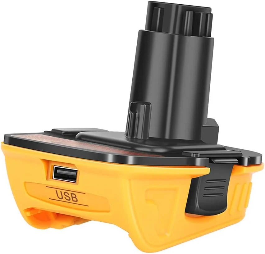 تبدیل کننده باتری DCA1820 جایگزین Awokee سازگار با ابزارهای 18 ولت Dewalt، تبدیل باتری لیتیومی 20 ولت Dewalt مدل های DCB204 DCB205 DCB206 DCB606 به ابزارهای باتری 18 ولت NiCad NiMh Dewalt