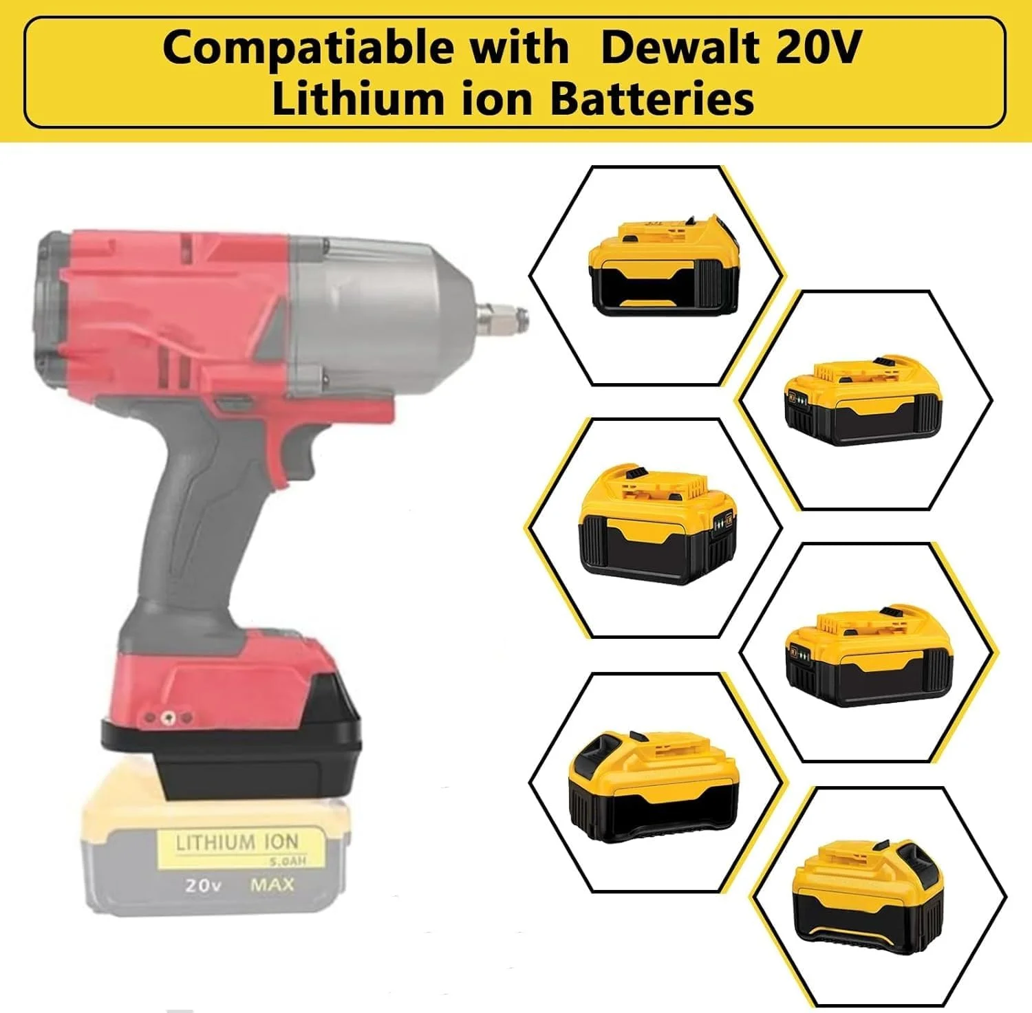 آداپتور باتری DL18ML برای تبدیل باتری دیوالت به میلواکی 18 ولت/20 ولت، مبدل آداپتور باتری برای باتری های لیتیوم یونی 18 ولت دیوالت به ابزار برقی 18 ولت میلواکی M18 (بدون باتری) آداپتور باتری DL18ML برای تبدیل باتری دیوالت به میلواکی 18 ولت/20 ولت، مبدل آداپتور باتری برای باتری های لیتیوم یونی 18 ولت دیوالت به ابزار برقی 18 ولت میلواکی M18 (بدون باتری)