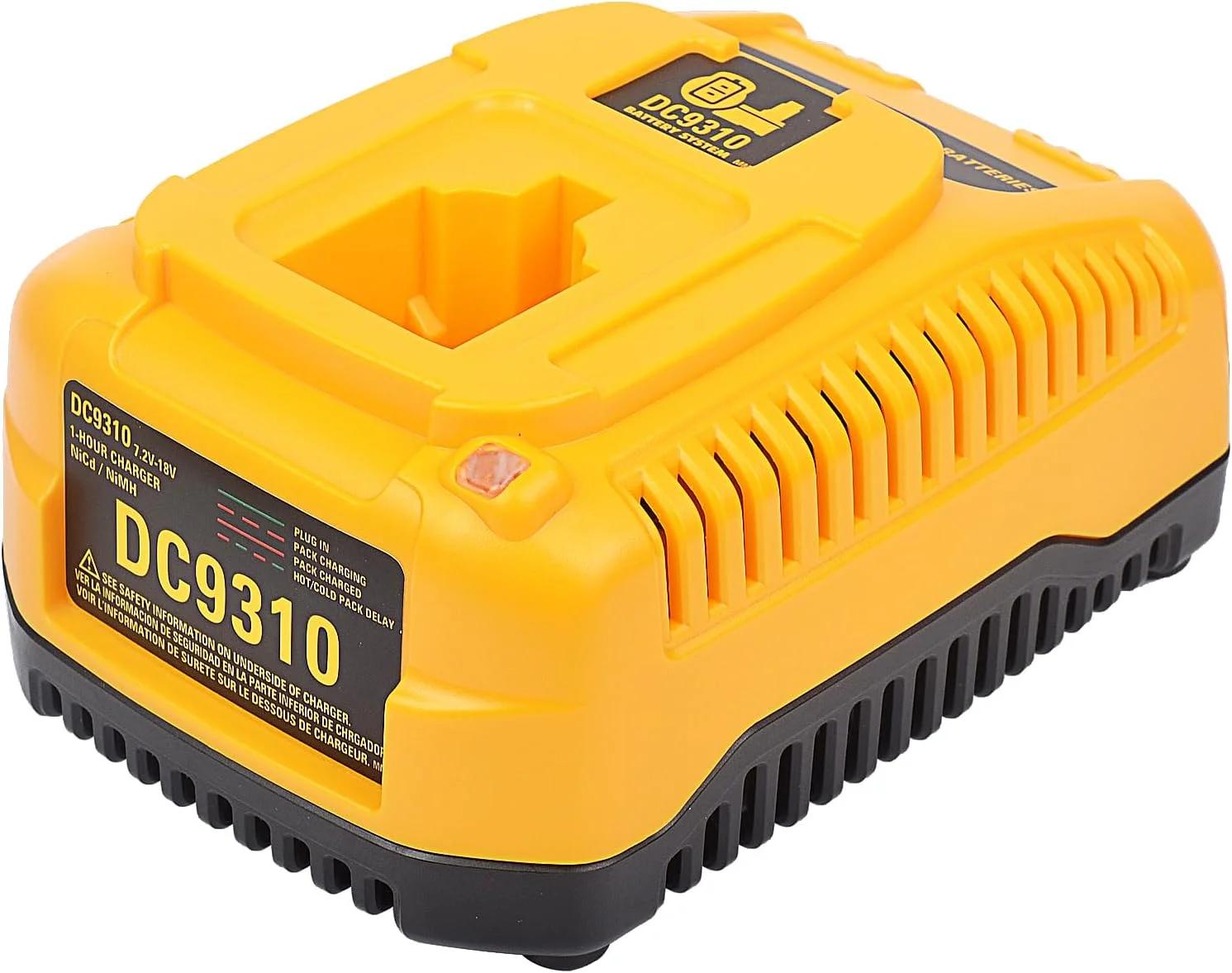 شارژر باتری نیکل-کادمیوم/نیکل-متال هیبرید 7.2 ولت تا 18 ولت مدل MSTJRY DC9310 برای باتری های دیوالت DC9098 DC9096 DW9071 DW9116 DC9091 DW9072
