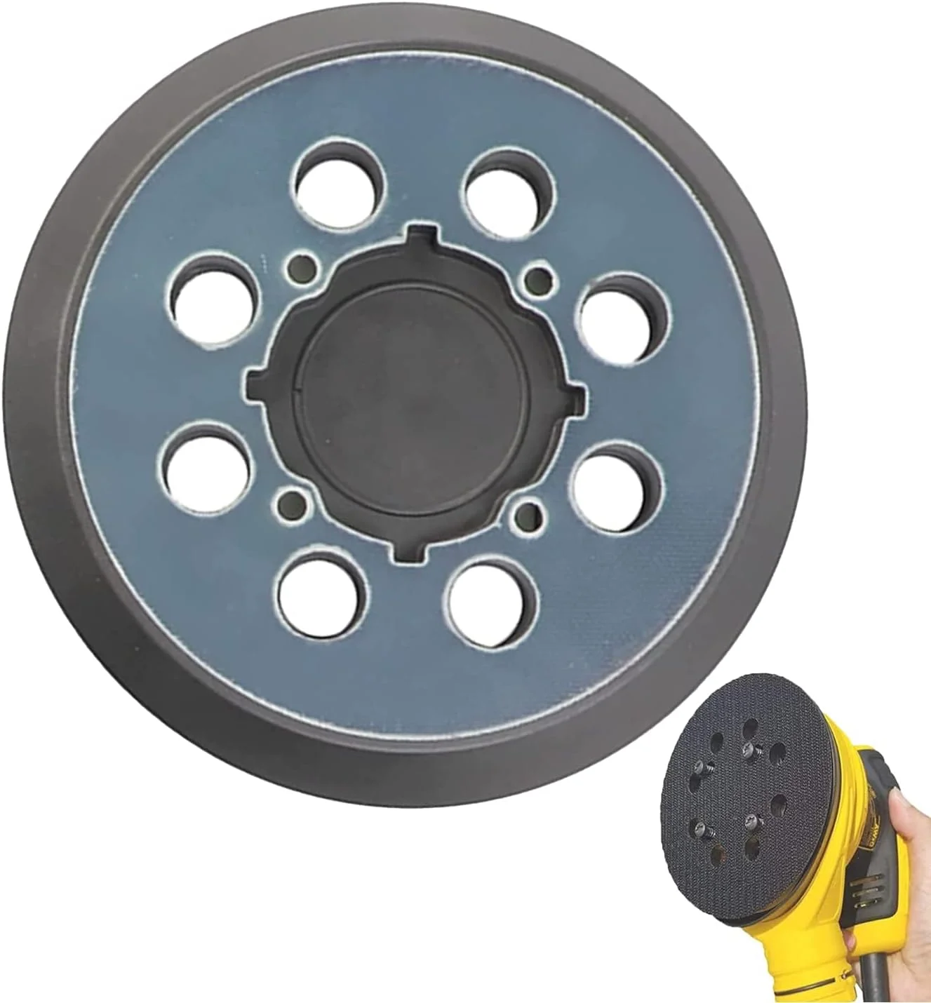پد جایگزین سنباده لرزان 5 اینچی H2solution، قطعات سازگار با DeWalt DWE6421, DWE6423 پد جایگزین سنباده لرزان 5 اینچی H2solution، قطعات سازگار با DeWalt DWE6421, DWE6423