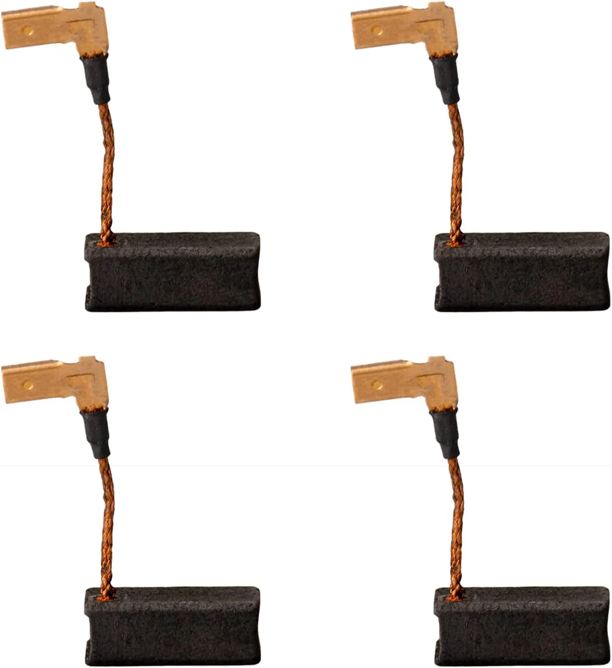 مجموعه 4 عددی فرچه کربنی MARSTEK N097696 سازگار با DeWalt DWE4011, DWE4120, DWE4012, DWE4100, DWE4887 و DWE4120N، قطعه جایگزین فرچه کربنی موتور سنگ فرز.