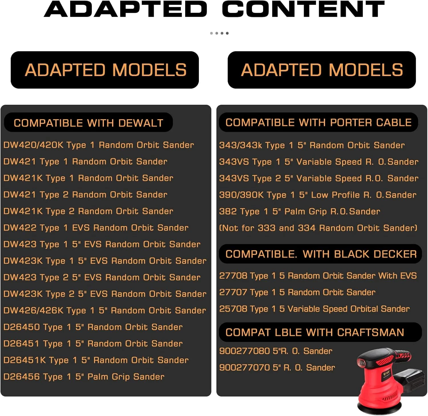 پد جایگزین سنباده لرزان 5 اینچی 8 سوراخه EAGLEGGO سازگار با DeWalt DW420, DW421, Dw423, DW426, D26451, D26453 پد جایگزین سنباده لرزان 5 اینچی 8 سوراخه EAGLEGGO سازگار با DeWalt DW420, DW421, Dw423, DW426, D26451, D26453