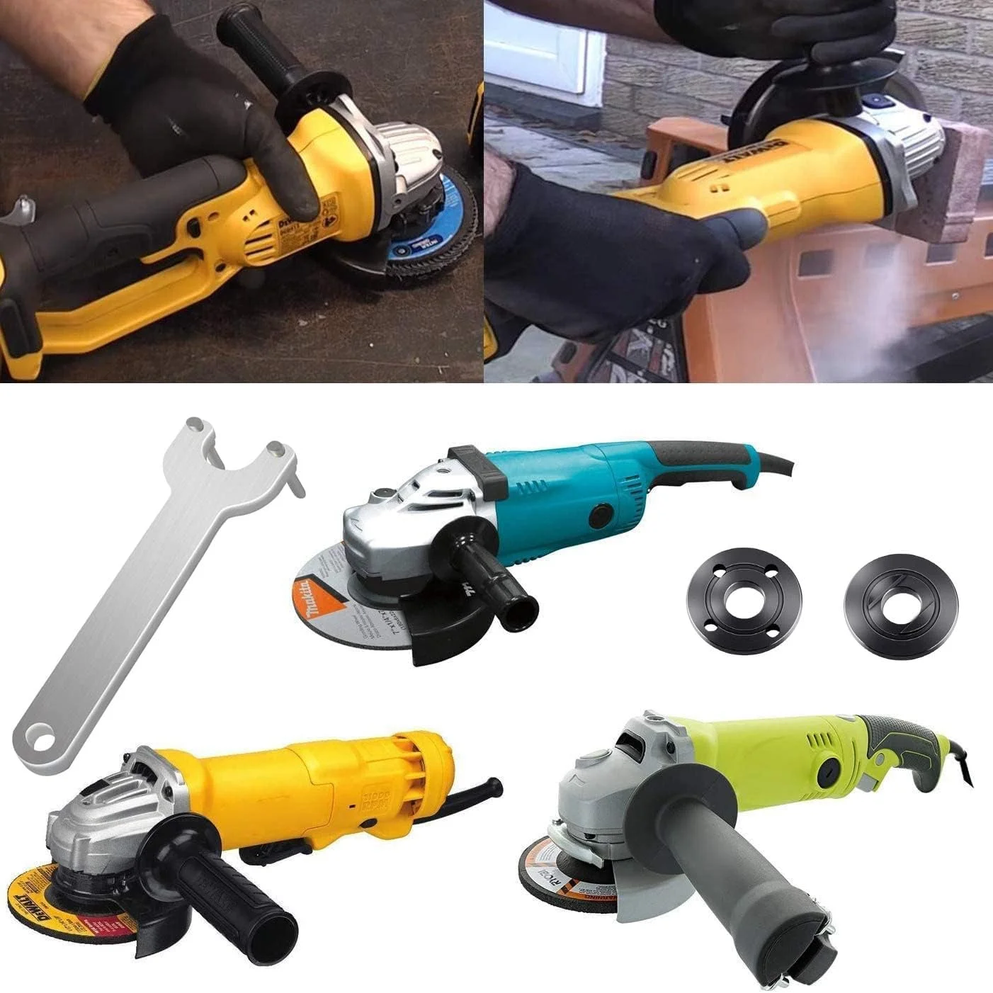 آچار فرانسه سنگ فرز REVHQ، 5 عددی، با کیت مهره قفلی داخلی و خارجی فلزی برای Dewalt Milwaukee 193465-4 Bosch Black Decker Ryobi Makita 5 اینچ 5/8-11، ابزار سنگ زنی برای ماشین های سنگ زنی آچار فرانسه سنگ فرز REVHQ، 5 عددی، با کیت مهره قفلی داخلی و خارجی فلزی برای Dewalt Milwaukee 193465-4 Bosch Black Decker Ryobi Makita 5 اینچ 5/8-11، ابزار سنگ زنی برای ماشین های سنگ زنی