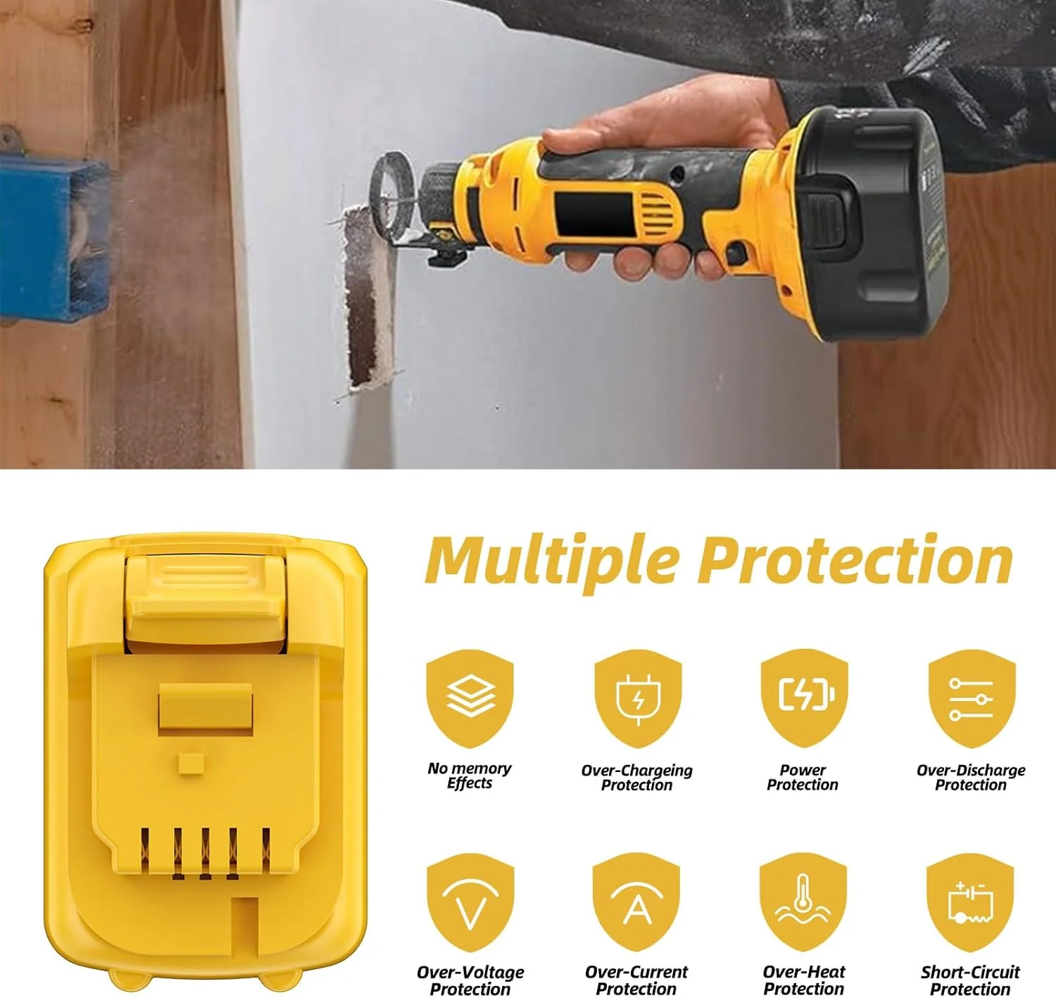 بسته 2 عددی باتری 7.0 آمپر ساعتی ارتقا یافته JUNWOOD مدل DCB120 جایگزین باتری لیتیوم یونی 12 ولت Dewalt سازگار با ابزار برقی بی سیم 12 ولت Max DCB120 DCB121 DCB123 DCB127 DCB122 DCB124 بسته 2 عددی باتری 7.0 آمپر ساعتی ارتقا یافته JUNWOOD مدل DCB120 جایگزین باتری لیتیوم یونی 12 ولت Dewalt سازگار با ابزار برقی بی سیم 12 ولت Max DCB120 DCB121 DCB123 DCB127 DCB122 DCB124