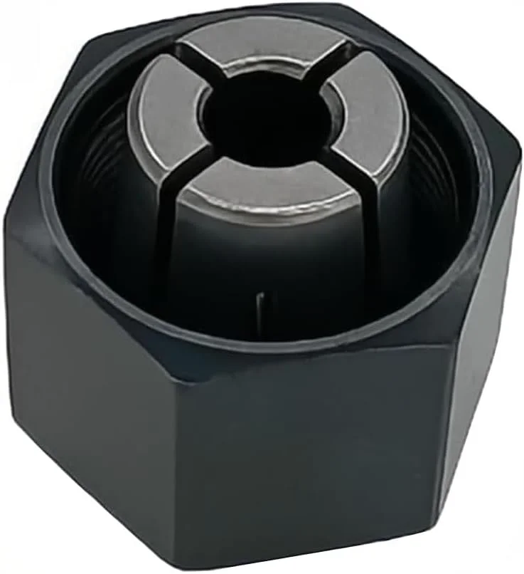 1/4" Router Collet 6.35mm replace For Dewalt DW621 DW616 DW618 Router, For Bosch 1617, 1617EVS, 1618, 1618EVS, 1613, 1613EVS, 1613AEVS Router Part No 326286-04 323-293 2610906283 (2 Pck)