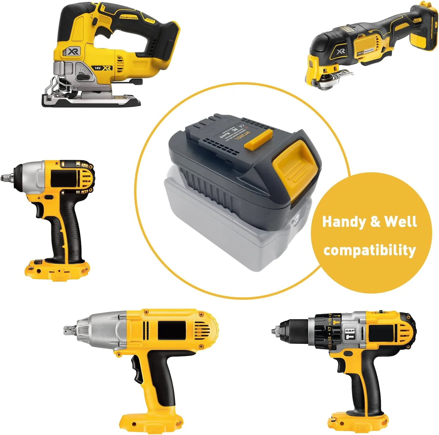 آداپتور EID MT20DL برای تبدیل باتری ماکیتا به ابزارآلات دیوالت، تبدیل باتری 18 ولت ماکیتا به باتری 20 ولت مکس XR دیوالت، مناسب برای دریل/آچار ضربه ای 20 ولت دیوالت آداپتور EID MT20DL برای تبدیل باتری ماکیتا به ابزارآلات دیوالت، تبدیل باتری 18 ولت ماکیتا به باتری 20 ولت مکس XR دیوالت، مناسب برای دریل/آچار ضربه ای 20 ولت دیوالت