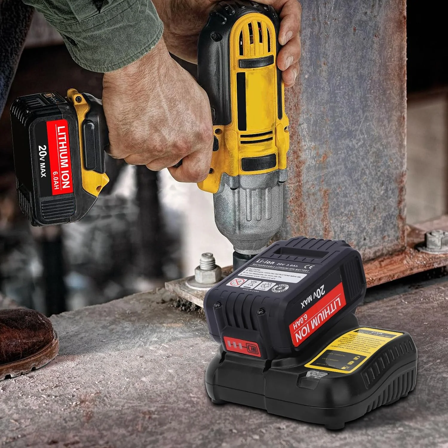 شارژر جایگزین TOPBATT DCB107 برای شارژر باتری دیوالت 10.8 تا 20 ولت 3 آمپر با نشانگر LED شارژر جایگزین TOPBATT DCB107 برای شارژر باتری دیوالت 10.8 تا 20 ولت 3 آمپر با نشانگر LED