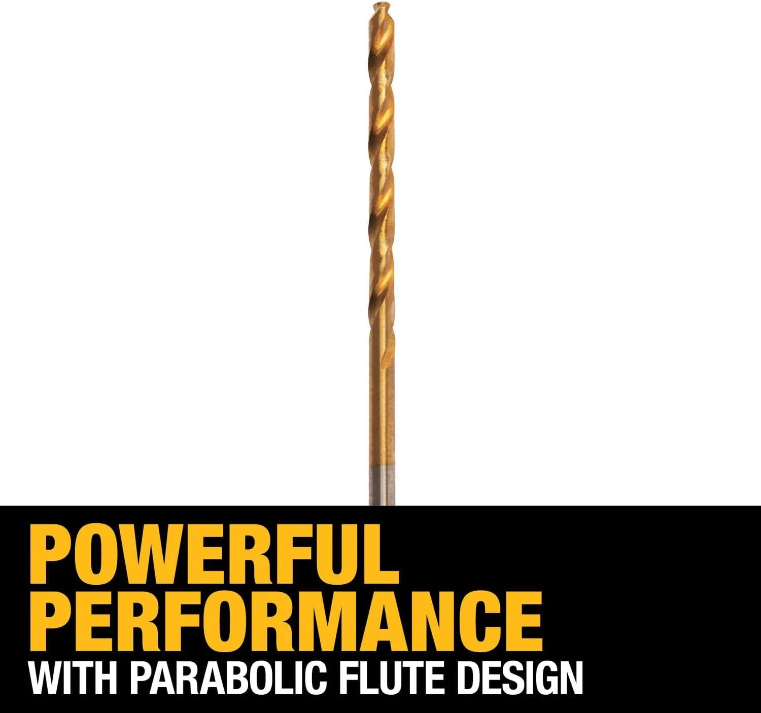 مته پیچشی با نوک شکاف دار دیوالت DW1306 با روکش نیترید تیتانیوم سایز 3/32 اینچ