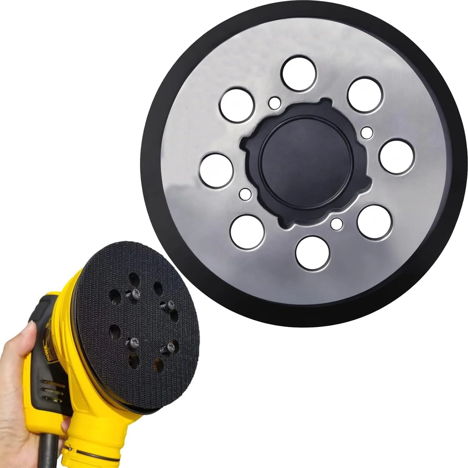 صفحه سنباده جایگزین Tockrop برای دستگاه های سنباده لرزان تصادفی DEWALT DWE6423/6423K، DWE6421/6421K، DCW210B - جایگزینی مستقیم برای صفحه با شماره قطعه DWE64233، N329079، RSP54