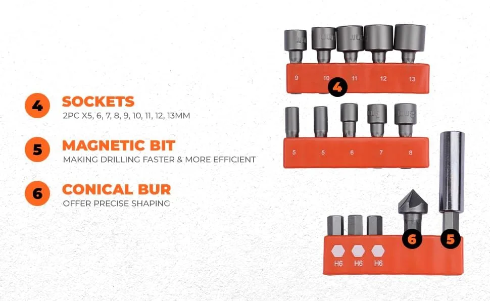 مجموعه لوازم جانبی 109 تکه مشکی بلک اند دکر مدل A7200-Xj