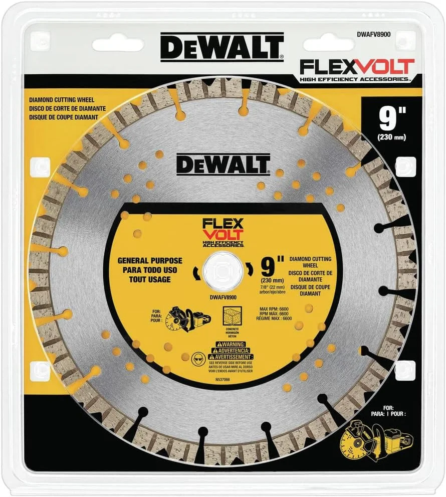 صفحه برش الماسه 9 اینچی DEWALT FLEXVOLT صفحه برش الماسه 9 اینچی DEWALT FLEXVOLT