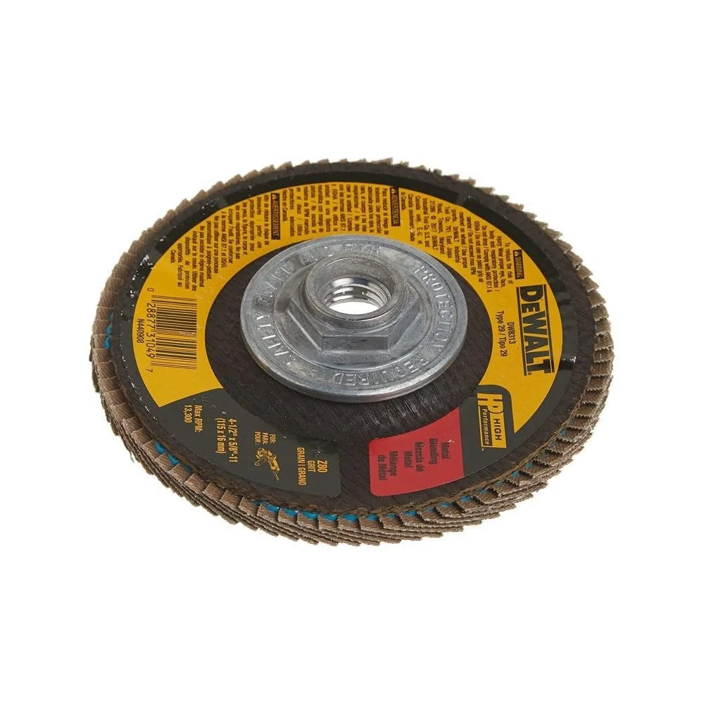 صفحه ساب DEWALT، زیرکونیا، 4-1/2 اینچ در 5/8 اینچ-11، گریت 80 (DW8313)