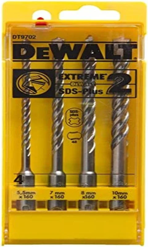 مجموعه مته SDS-Plus اکستریم 2 DeWalt DT9702QZ سایز 5 تا 10 میلی‌متر