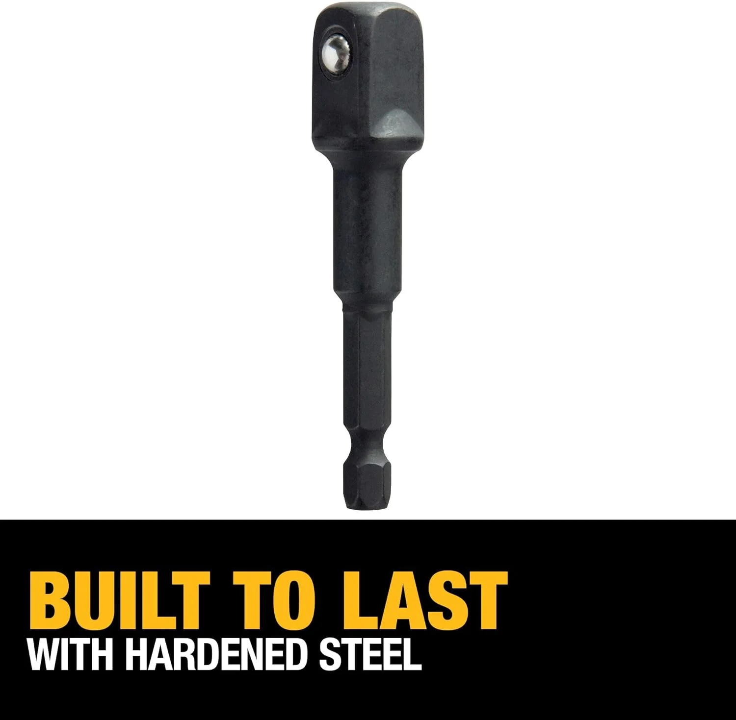 آداپتور تبدیل شفت شش گوش 1/4 اینچی به سوکت 1/2 اینچی DEWALT DW2547Ir، خاکستری تیره آداپتور تبدیل شفت شش گوش 1/4 اینچی به سوکت 1/2 اینچی DEWALT DW2547Ir، خاکستری تیره