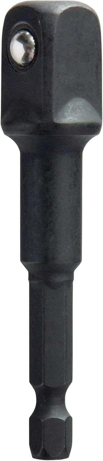 آداپتور تبدیل شفت شش گوش 1/4 اینچی به سوکت 1/2 اینچی DEWALT DW2547Ir، خاکستری تیره آداپتور تبدیل شفت شش گوش 1/4 اینچی به سوکت 1/2 اینچی DEWALT DW2547Ir، خاکستری تیره