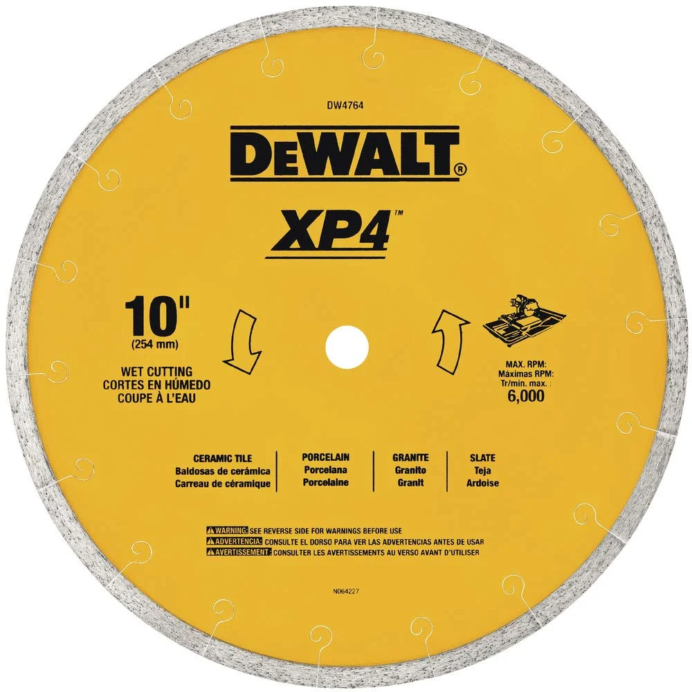 تیغه الماسه برش مرطوب کاشی DEWALT، 10 اینچ در 0.060 اینچ (DW4764) تیغه الماسه برش مرطوب کاشی DEWALT، 10 اینچ در 0.060 اینچ (DW4764)
