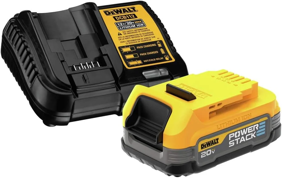 کیت استارتر DEWALT 20V MAX* با باتری فشرده POWERSTACK™ و شارژر (DCBP034C)