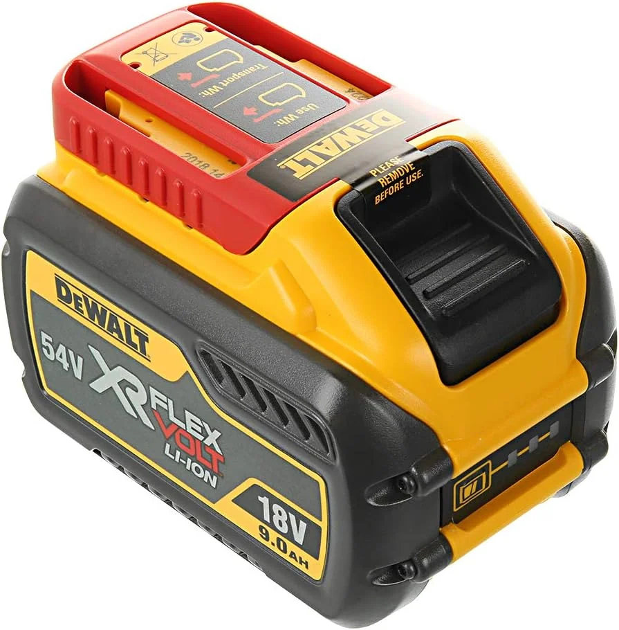 باتری دیوالت DCB547-XJ XR Flex Volt، 18 ولت، زرد/مشکی، سایز 9 آمپر