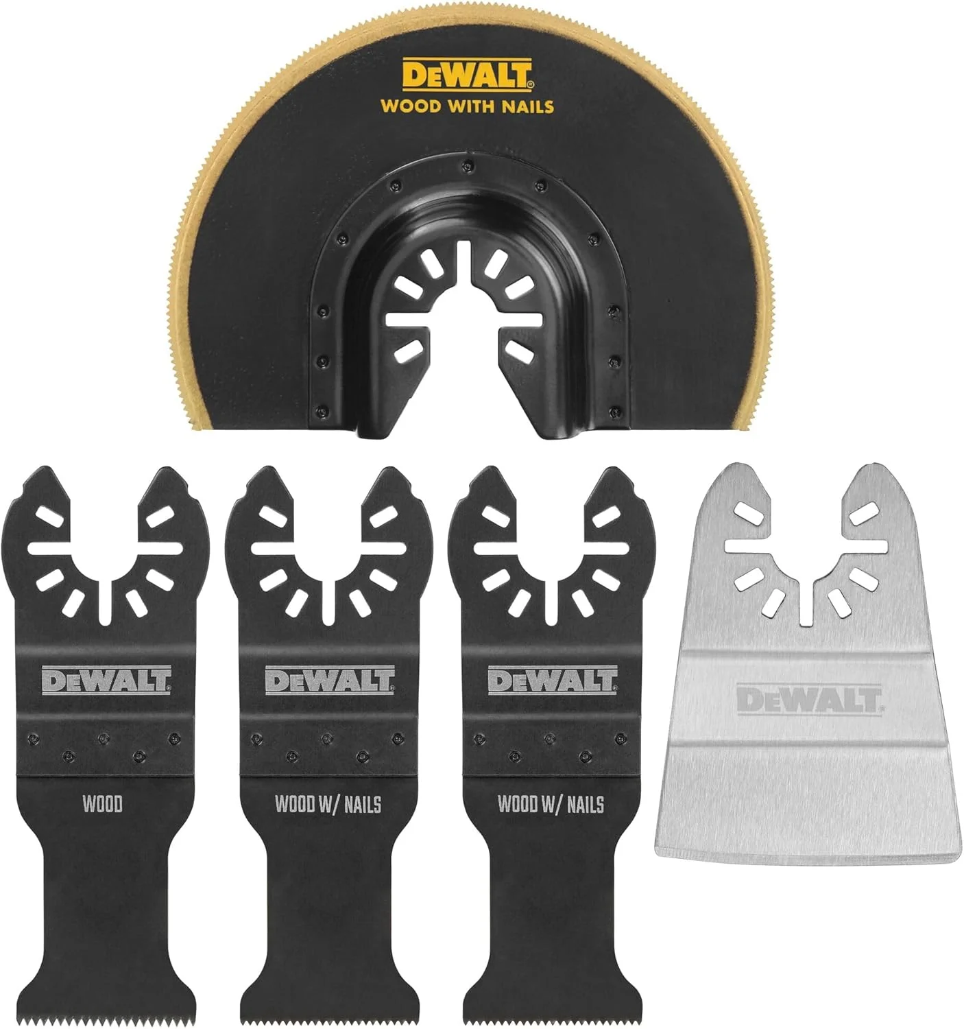 کیت تیغه های ابزار نوسانی Dewalt، 5 تکه (Dwa4216)، یک سایز