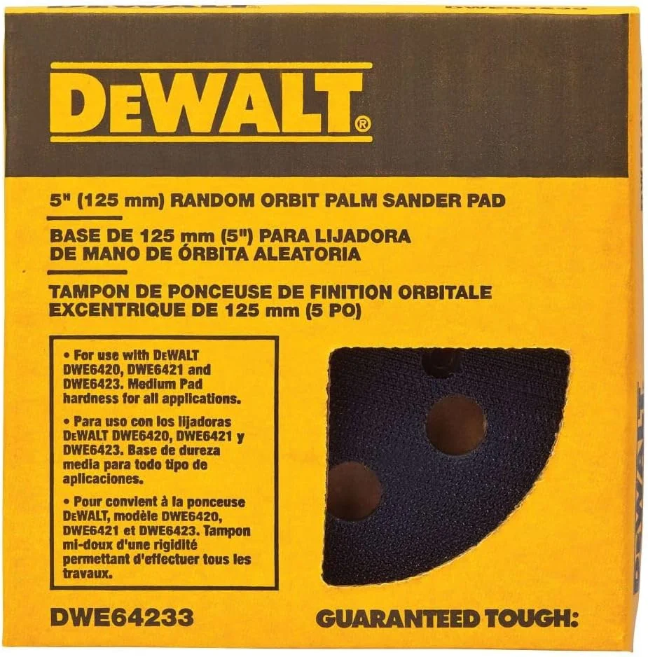 پد سنباده 5 اینچی قلاب و حلقه DEWALT، 8 سوراخ (DWE64233) پد سنباده 5 اینچی قلاب و حلقه DEWALT، 8 سوراخ (DWE64233)